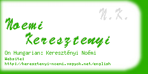 noemi keresztenyi business card